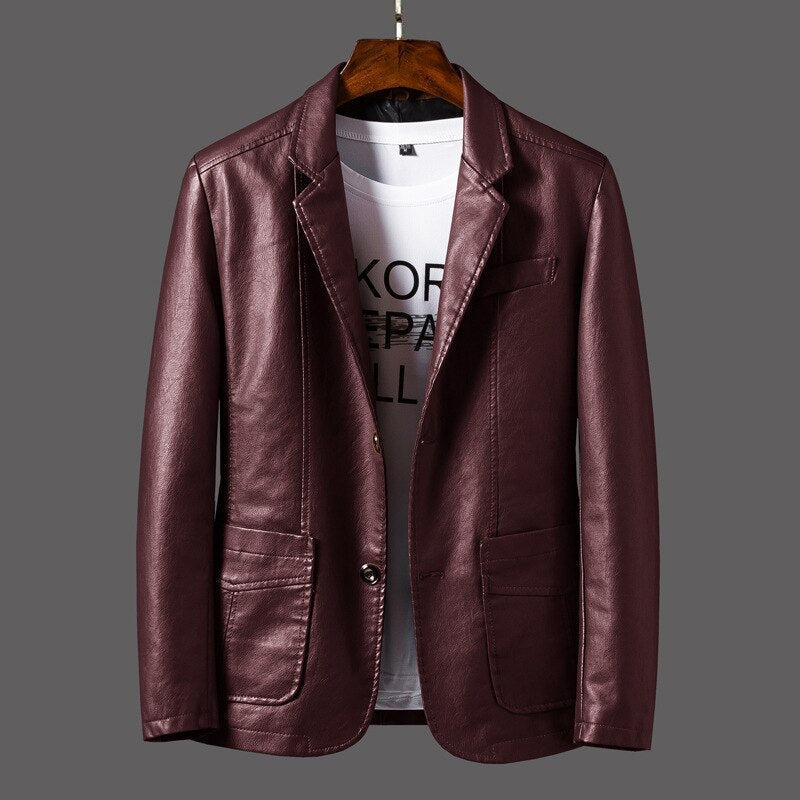 Aaron | Herren modische Lederjacke