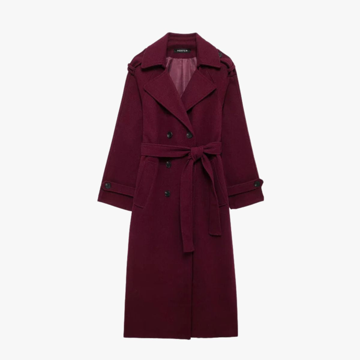 Quinty | Damen Eleganter Trenchcoat mit Gürtel