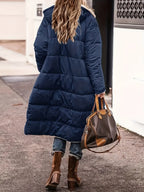 Ellena | Damen Schlichte Lange Winterjacke