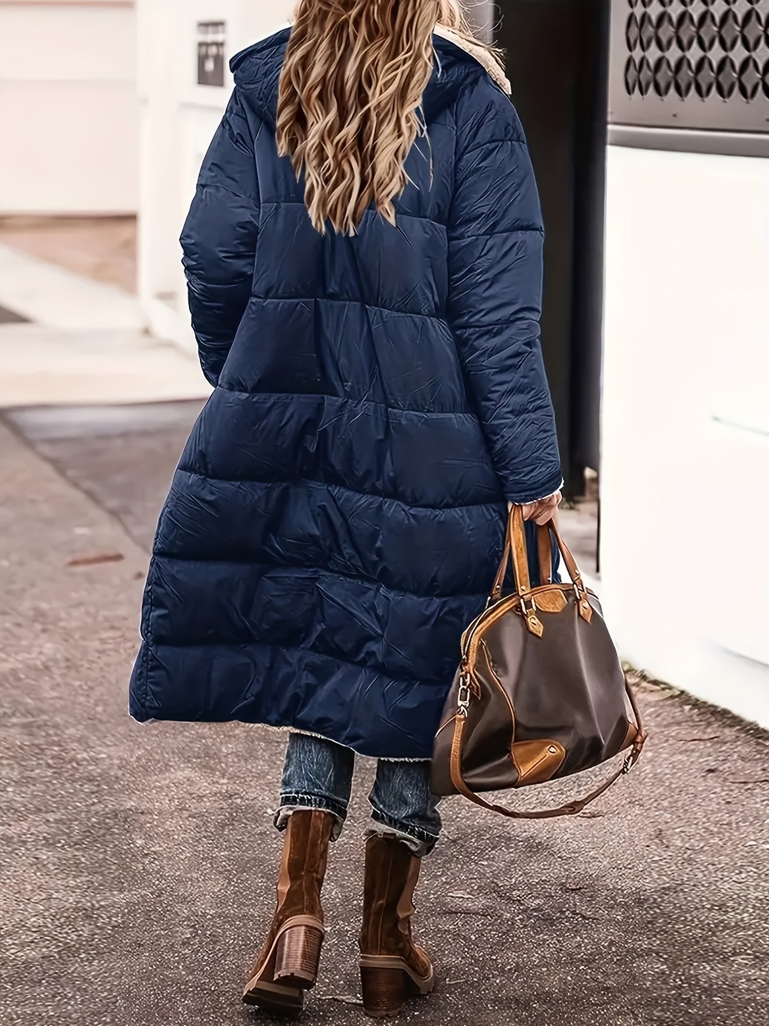 Ellena | Damen Schlichte Lange Winterjacke