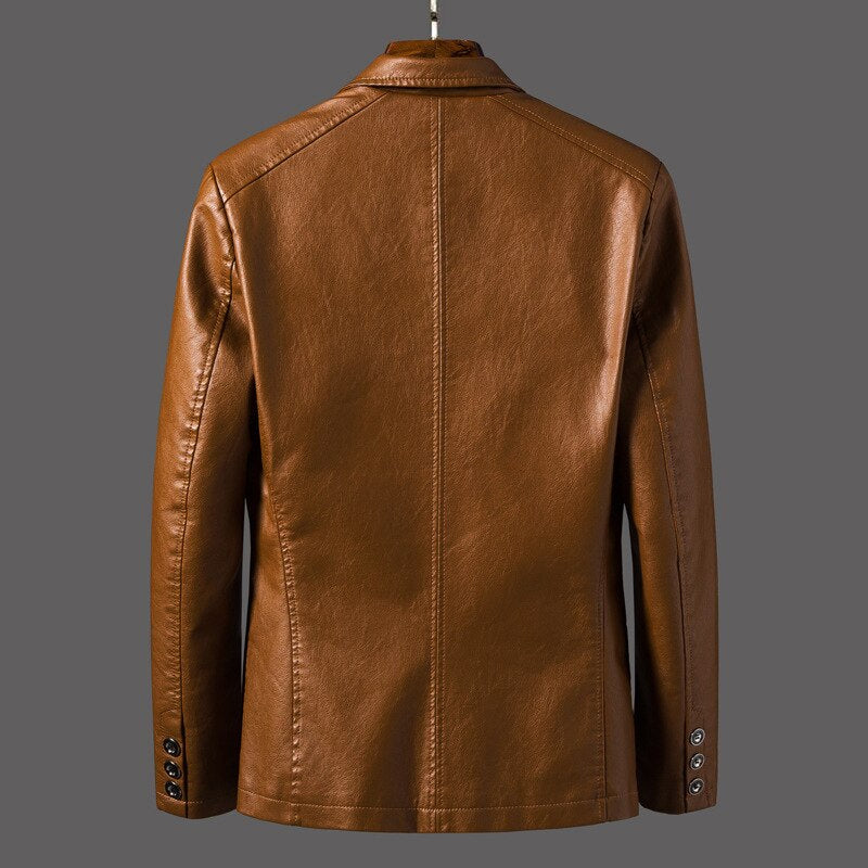 Aaron | Herren modische Lederjacke