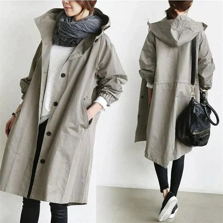 Adelheid | Women's Classic Hooded Trench Coat