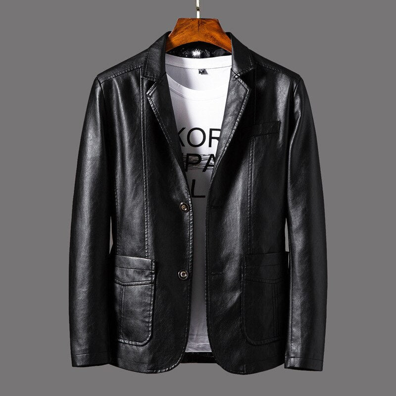 Aaron | Herren modische Lederjacke