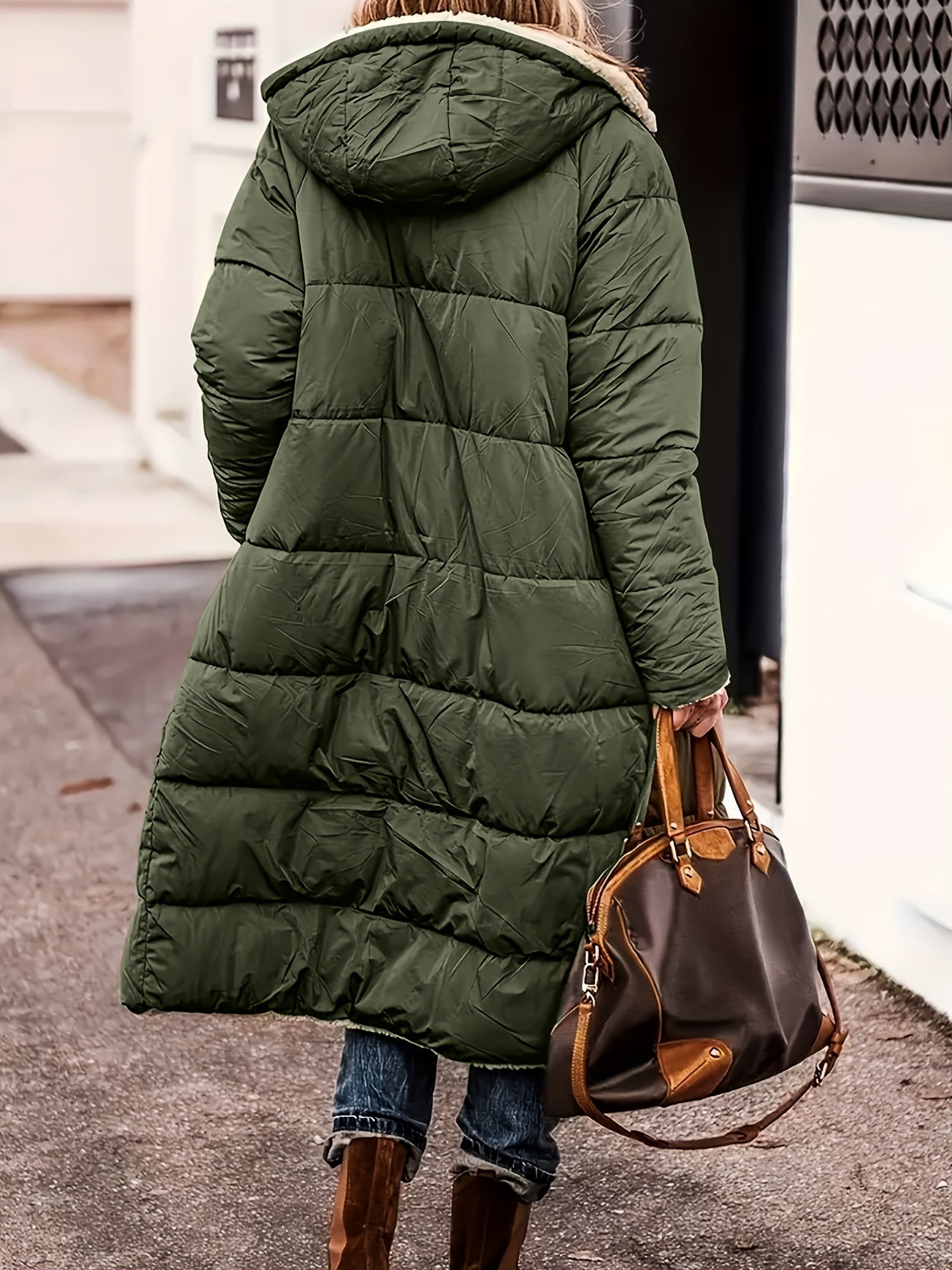 Ellena | Damen Schlichte Lange Winterjacke