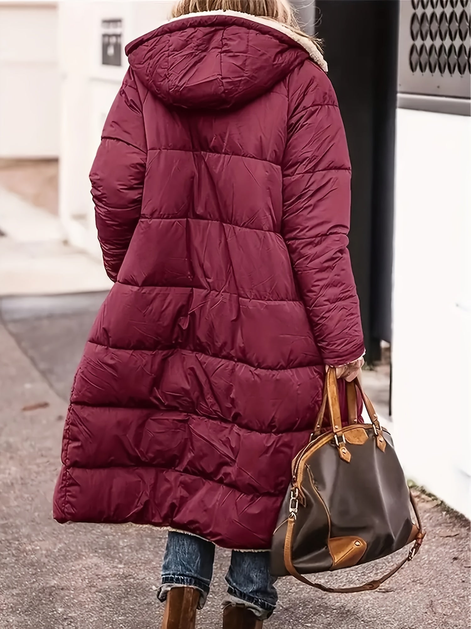 Ellena | Damen Schlichte Lange Winterjacke