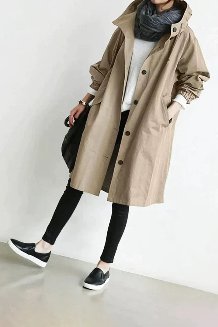 Adelheid | Women's Classic Hooded Trench Coat