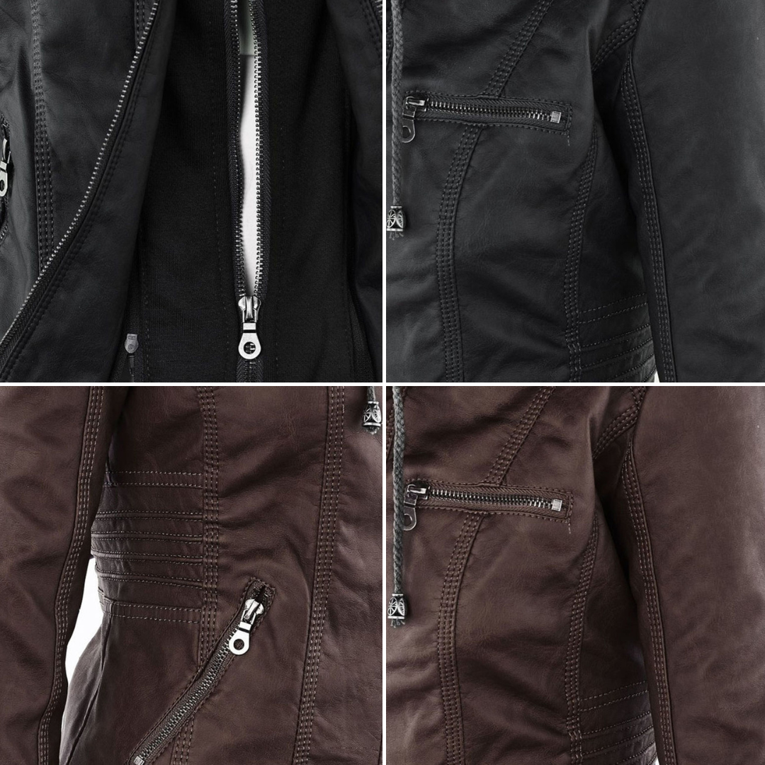 Chantal | Elegante taillierte Damenjacke mit Reißverschluss