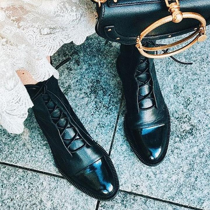 Adelgunde | Damen-Vintage-Stiefeletten mit Absatz