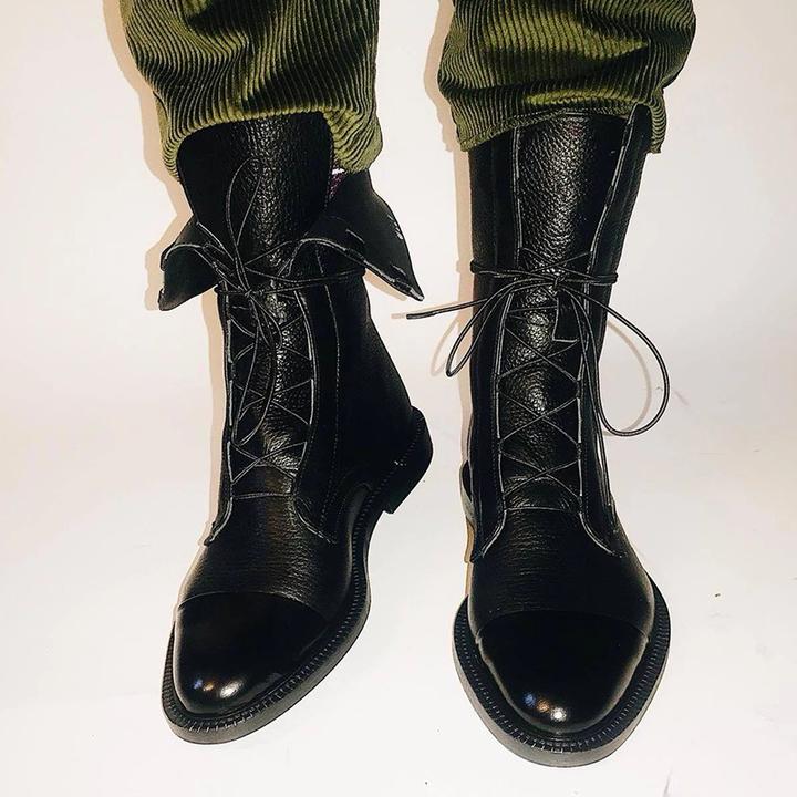 Adelgunde | Damen-Vintage-Stiefeletten mit Absatz