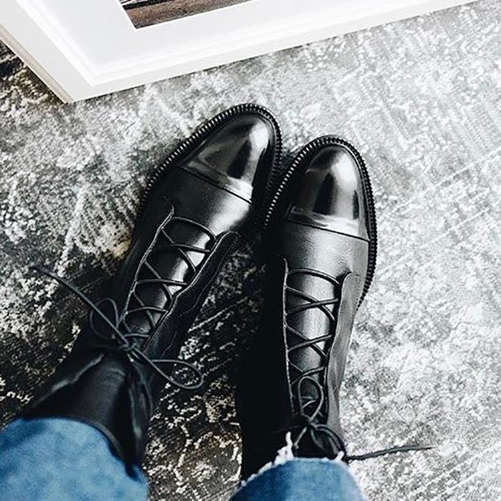 Adelgunde | Damen-Vintage-Stiefeletten mit Absatz