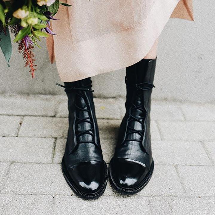Adelgunde | Damen-Vintage-Stiefeletten mit Absatz