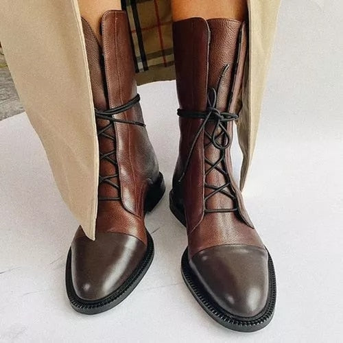 Adelgunde | Damen-Vintage-Stiefeletten mit Absatz