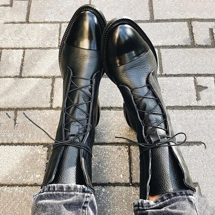 Adelgunde | Damen-Vintage-Stiefeletten mit Absatz