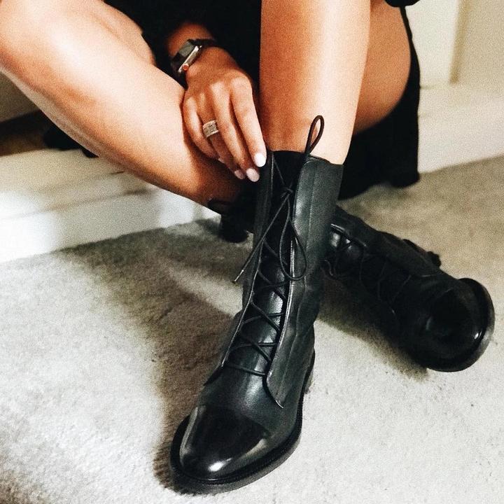 Adelgunde | Damen-Vintage-Stiefeletten mit Absatz