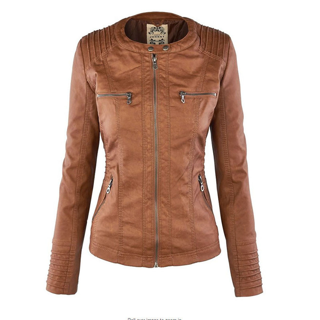 Chantal | Elegante taillierte Damenjacke mit Reißverschluss