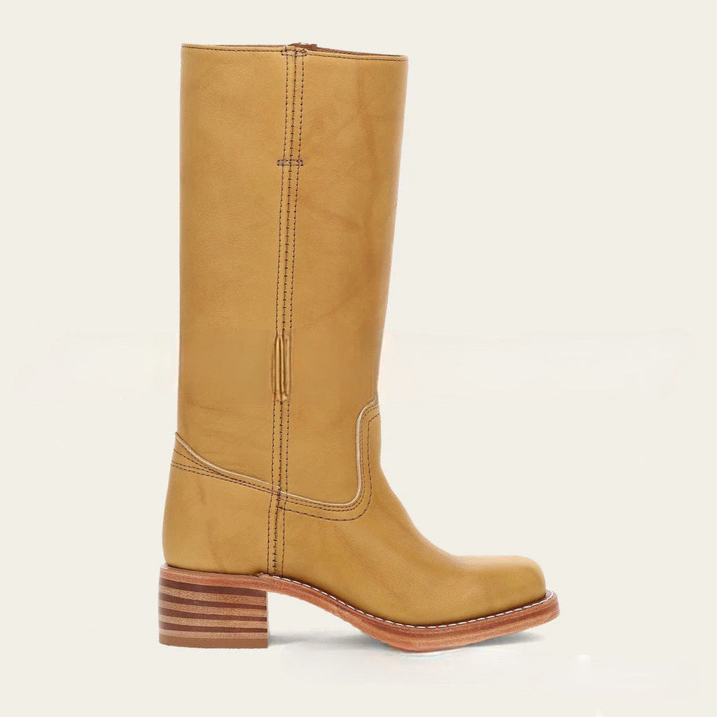 Agatha | Damen Western Lederstiefel mit Blockabsatz