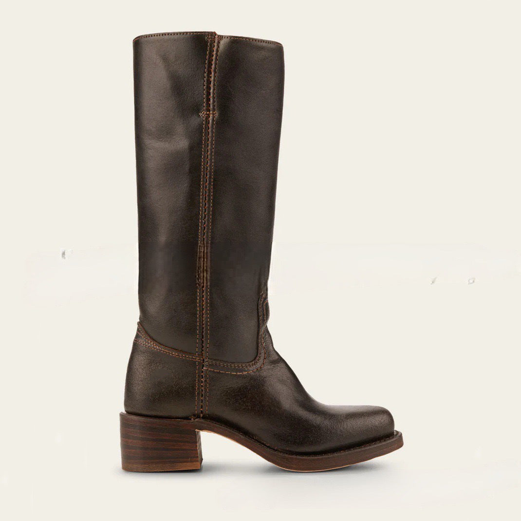 Agatha | Damen Western Lederstiefel mit Blockabsatz