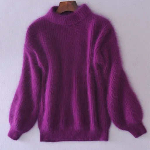 Adelinde | Damen Locker Gestrickter Vintage-Pullover
