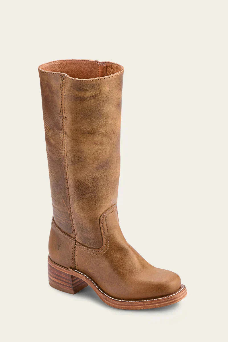 Agatha | Damen Western Lederstiefel mit Blockabsatz