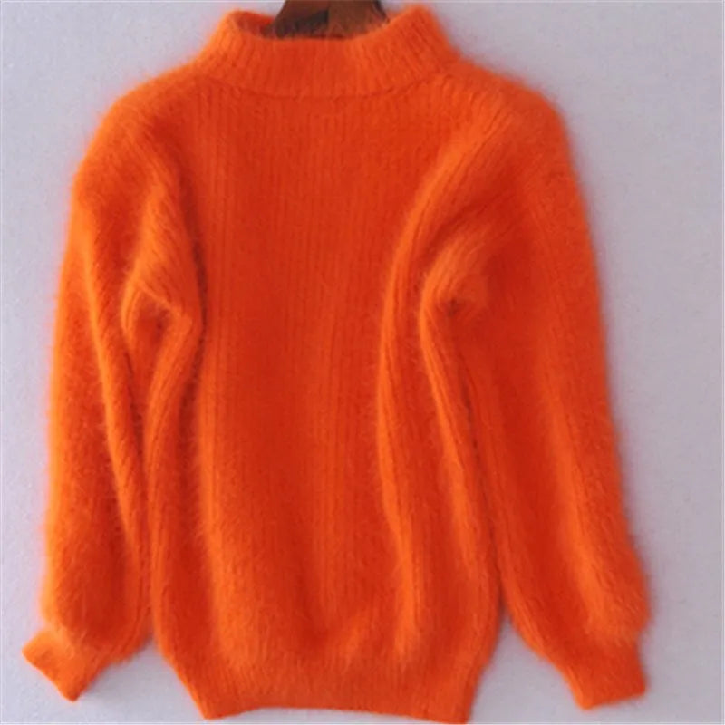 Adelinde | Damen Locker Gestrickter Vintage-Pullover