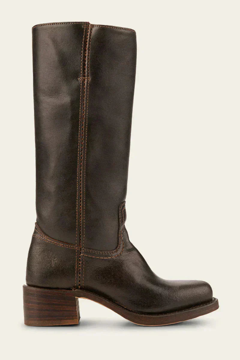 Agatha | Damen Western Lederstiefel mit Blockabsatz