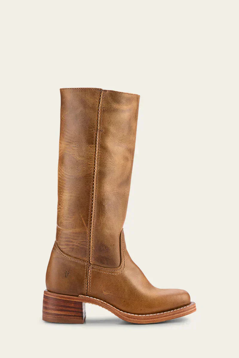Agatha | Damen Western Lederstiefel mit Blockabsatz