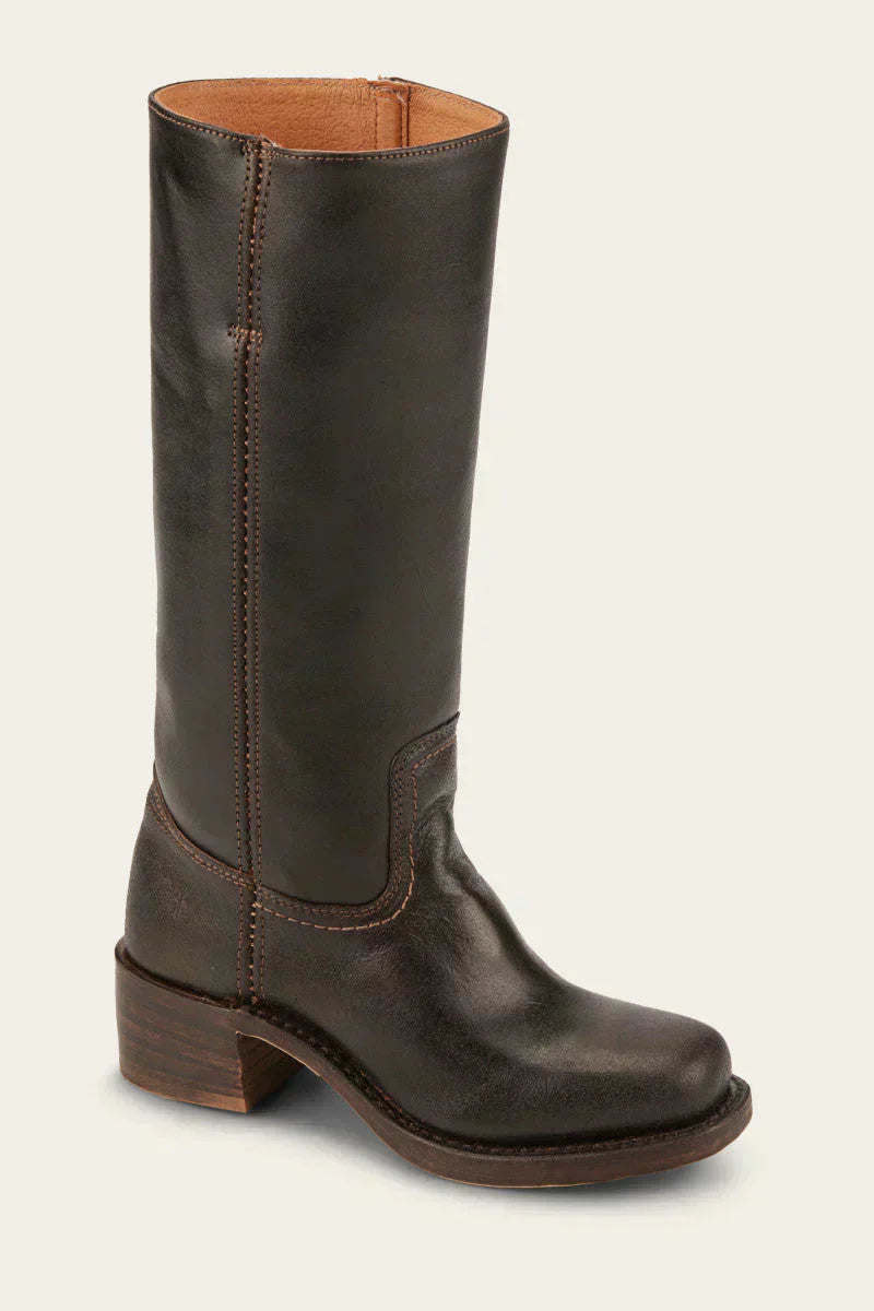 Agatha | Damen Western Lederstiefel mit Blockabsatz
