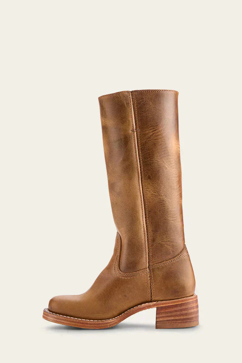 Agatha | Damen Western Lederstiefel mit Blockabsatz