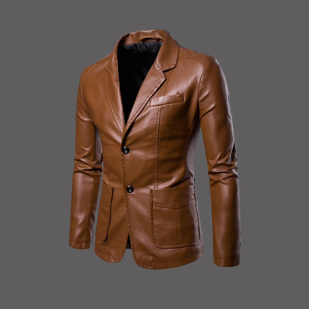 Aaron | Herren modische Lederjacke