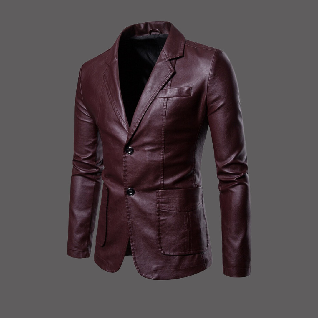 Aaron | Herren modische Lederjacke