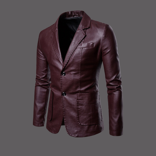 Aaron | Herren modische Lederjacke