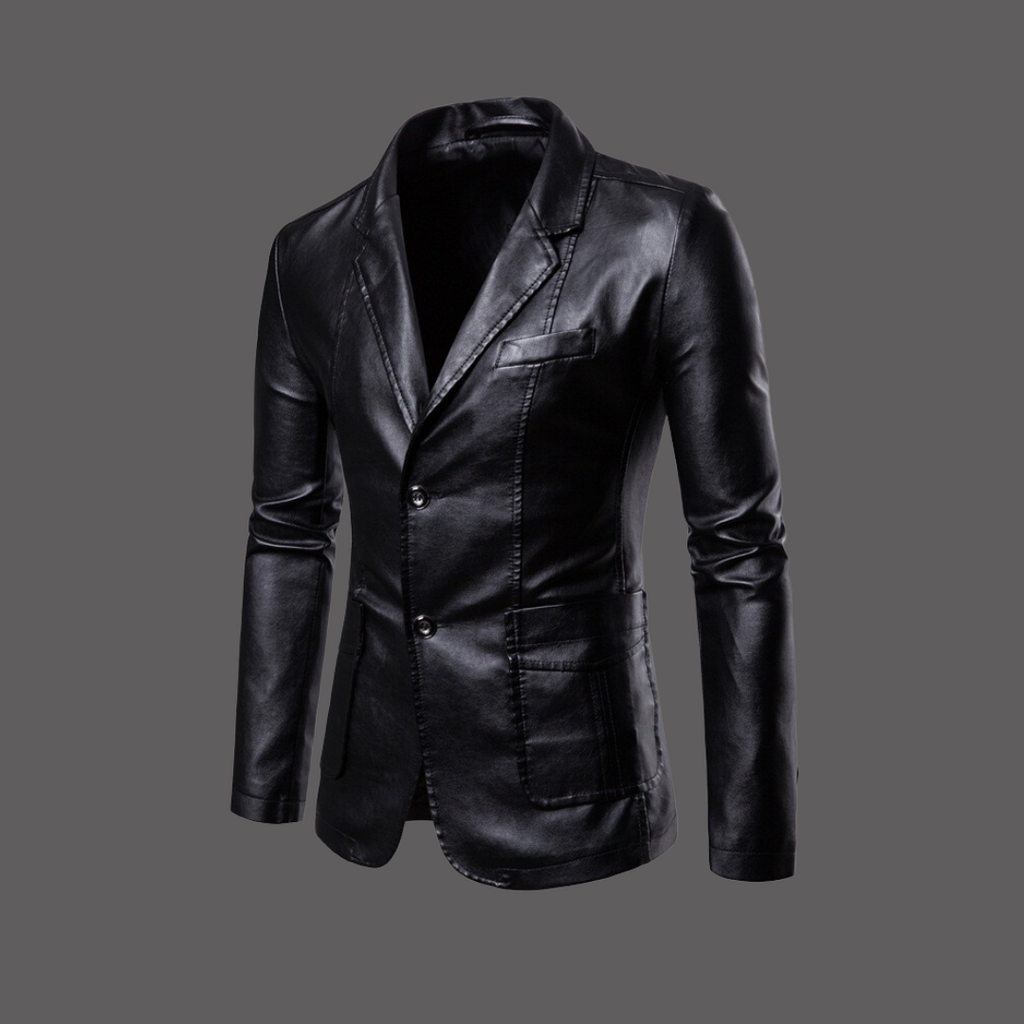 Aaron | Herren modische Lederjacke